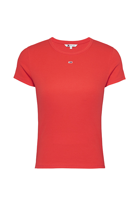 Tommy Jeans Kadın Tişört DW0DW17383 Turuncu Tommy Jeans Kadın Tişört DW0DW17383 Turuncu