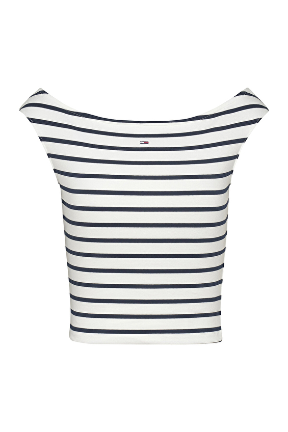 Tommy Jeans Kadın Tişört DW0DW20234 Beyaz Tommy Jeans Kadın Tişört DW0DW20234 Beyaz