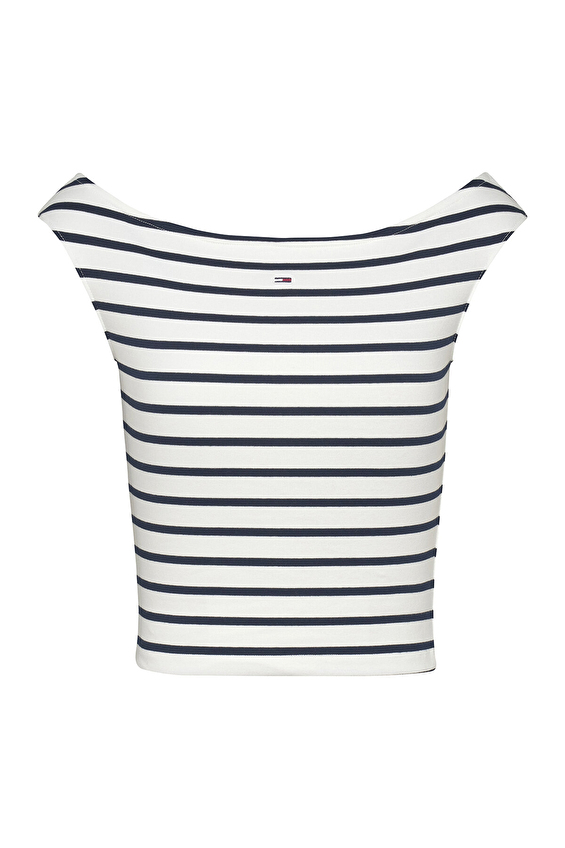 Tommy Jeans Kadın Tişört DW0DW20234 Beyaz Tommy Jeans Kadın Tişört DW0DW20234 Beyaz