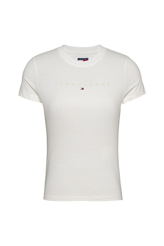 Tommy Jeans Kadın Tişört DW0DW20315 Beyaz Tommy Jeans Kadın Tişört DW0DW20315 Beyaz