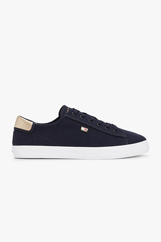 Tommy Hilfiger Kadın Vulc Canvas Lace Up Ayakkabı FW0FW08647DW6 Lacivert Tommy Hilfiger Kadın Vulc Canvas Lace Up Ayakkabı FW0FW08647DW6 Lacivert