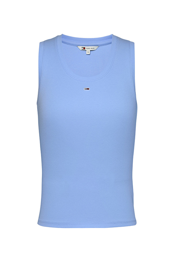 Tommy Jeans Kadın Tişört DW0DW20673 Mavi Tommy Jeans Kadın Tişört DW0DW20673 Mavi