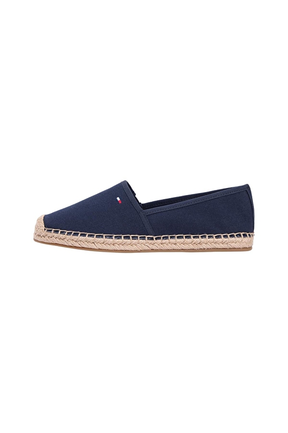 Tommy Hilfiger Kadın Flag Canvas Espadrille Ayakkabı FW0FW08541DW6 Mavi Tommy Hilfiger Kadın Flag Canvas Espadrille Ayakkabı FW0FW08541DW6 Mavi