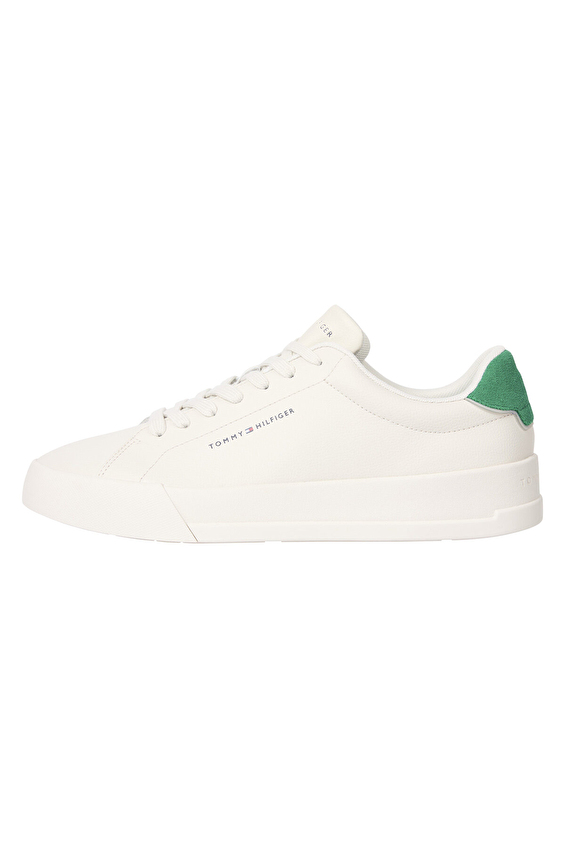 Tommy Hilfiger Bağcıklı Erkek Th Court Lth Detail Ess Ayakkabı FM0FM05367AF3 Bej Tommy Hilfiger Bağcıklı Erkek Th Court Lth Detail Ess Ayakkabı FM0FM05367AF3 Bej