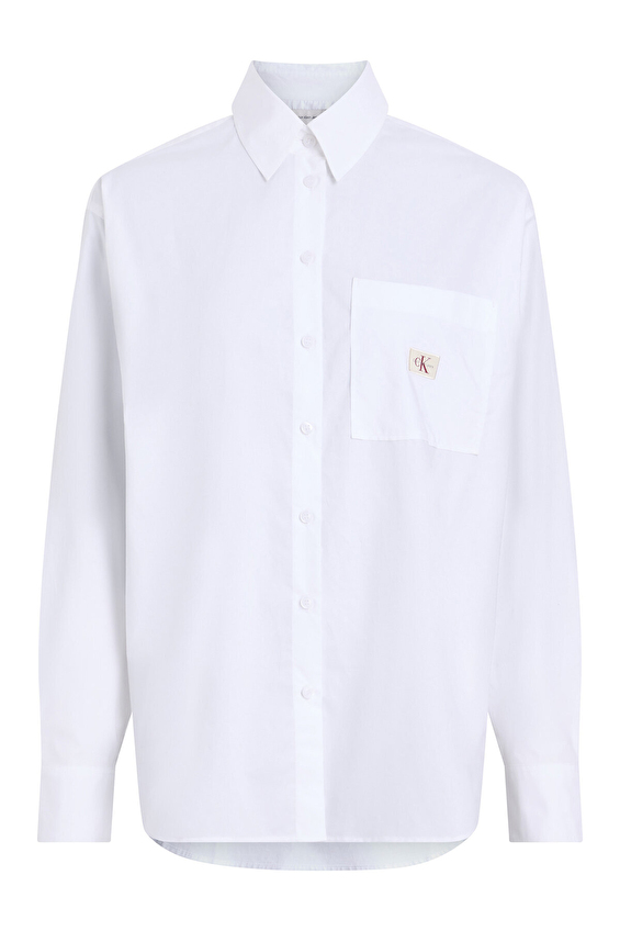 Calvin Klein Jeans Kadın Gömlek J20J224436 Beyaz Calvin Klein Jeans Kadın Gömlek J20J224436 Beyaz