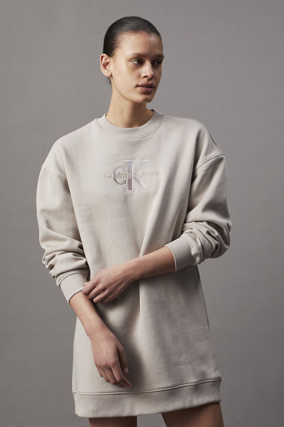 Calvin Klein Jeans Kadın Elbise J20J224834 Gri Calvin Klein Jeans Kadın Elbise J20J224834 Gri