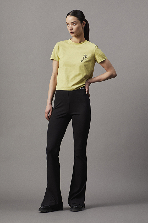 Calvin Klein Jeans Kadın Tişört J20J224984 Yeşil