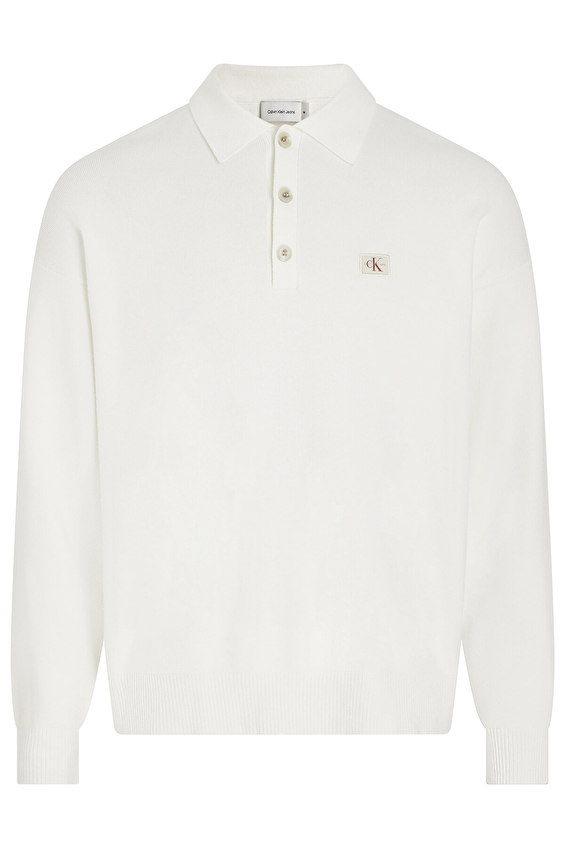 Calvin Klein Jeans Erkek Kazak J30J327095 Beyaz Calvin Klein Jeans Erkek Kazak J30J327095 Beyaz