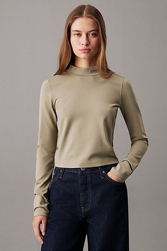 Calvin Klein Jeans Kadın Sweatshirt J20J224763 Yesıl Calvin Klein Jeans Kadın Sweatshirt J20J224763 Yesıl