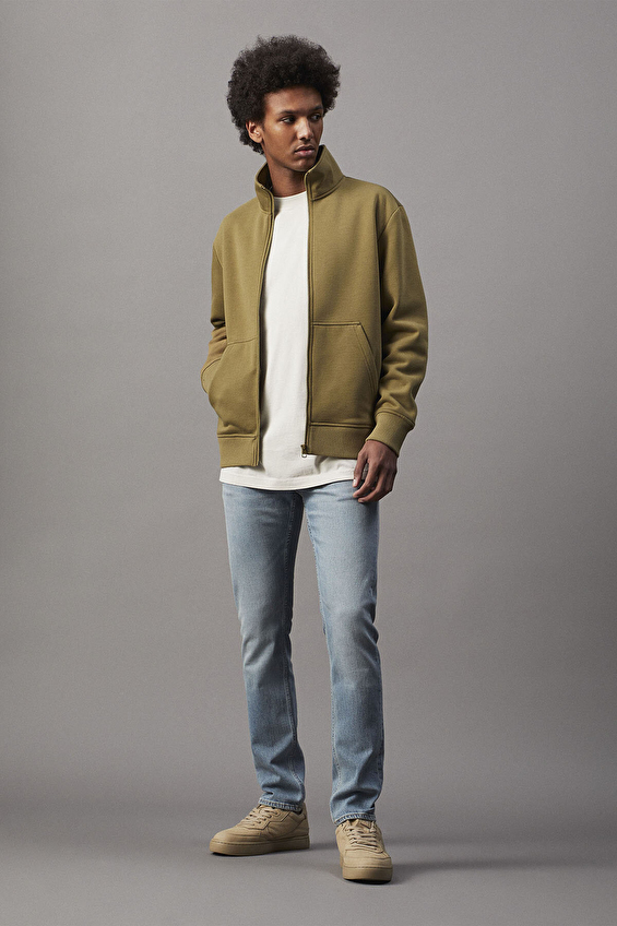 Calvin Klein Jeans Erkek Sweatshirt J30J326778 Yeşil Calvin Klein Jeans Erkek Sweatshirt J30J326778 Yeşil