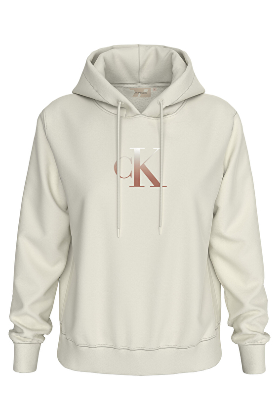 Calvin Klein Jeans Kadın Sweatshirt J20J224721 Beyaz Calvin Klein Jeans Kadın Sweatshirt J20J224721 Beyaz