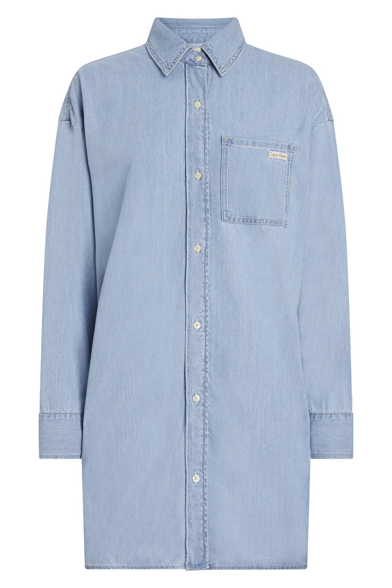 Calvin Klein Jeans Kadın Elbise J20J225472 Denım Calvin Klein Jeans Kadın Elbise J20J225472 Denım