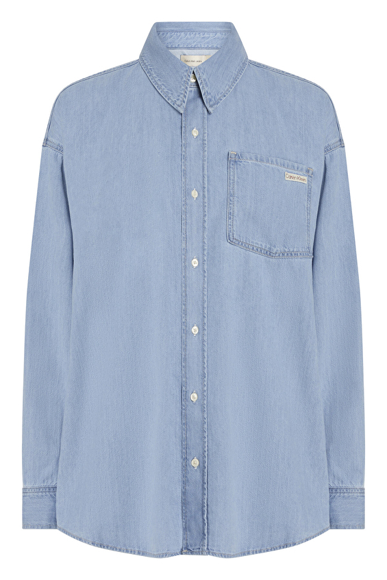 Calvin Klein Jeans Kadın Gömlek J20J225010 Denım Calvin Klein Jeans Kadın Gömlek J20J225010 Denım