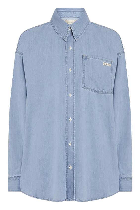 Calvin Klein Jeans Kadın Gömlek J20J225010 Denım Calvin Klein Jeans Kadın Gömlek J20J225010 Denım