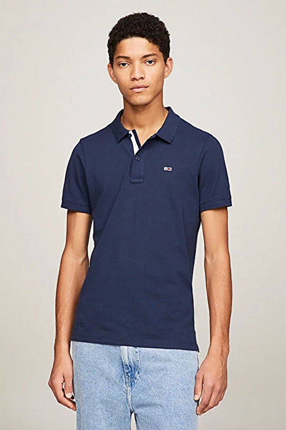 Tommy Jeans Erkek Tişört DM0DM15370 Indıgo Tommy Jeans Erkek Tişört DM0DM15370 Indıgo