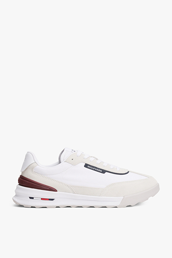 Tommy Hilfiger Erkek Retro Runner Seasonal Ayakkabı FM0FM05425YBS Beyaz/bej Tommy Hilfiger Erkek Retro Runner Seasonal Ayakkabı FM0FM05425YBS Beyaz/bej