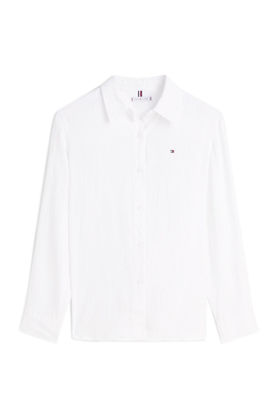 Tommy Hilfiger Kadın Gömlek WW0WW44679 Beyaz Tommy Hilfiger Kadın Gömlek WW0WW44679 Beyaz