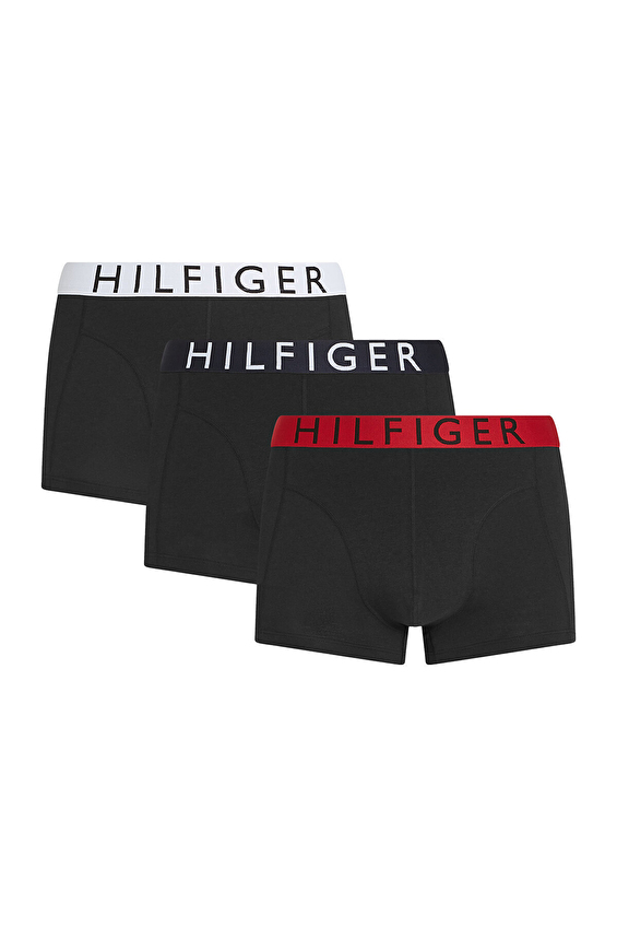 Tommy Hilfiger Erkek 3'lü Boxer UM0UM03465 MVI Siyah Tommy Hilfiger Erkek 3'lü Boxer UM0UM03465 MVI Siyah