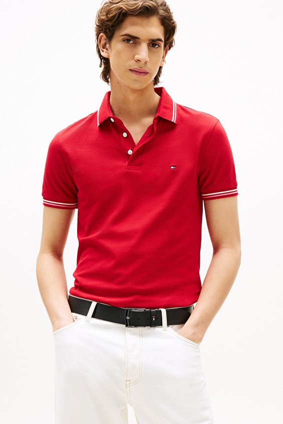 Tommy Hilfiger Erkek Tişört MW0MW39993 Kırmızı Tommy Hilfiger Erkek Tişört MW0MW39993 Kırmızı