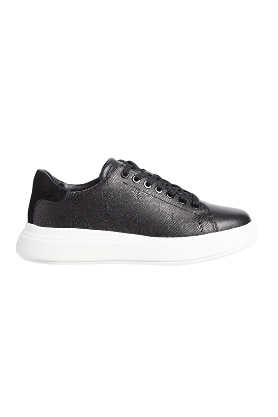 Calvin Klein Bağcıklı Kadın Cupsole Lace Up Mono Ayakkabı HW0HW024450GR Siyah Calvin Klein Bağcıklı Kadın Cupsole Lace Up Mono Ayakkabı HW0HW024450GR Siyah