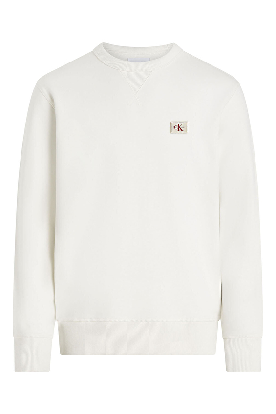 Calvin Klein Jeans Erkek Sweatshirt J30J327115 Beyaz Calvin Klein Jeans Erkek Sweatshirt J30J327115 Beyaz