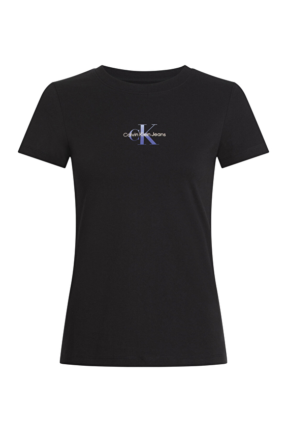 Calvin Klein Jeans Kadın Tişört J20J225252 Siyah Calvin Klein Jeans Kadın Tişört J20J225252 Siyah