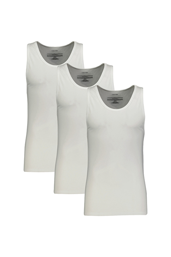 Calvin Klein Erkek 3'lü Atlet LV00NB4184 100 Beyaz Calvin Klein Erkek 3'lü Atlet LV00NB4184 100 Beyaz