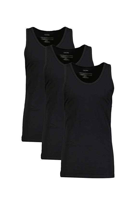 Calvin Klein Erkek 3'lü Atlet LV00NB4184 UB1 Siyah Calvin Klein Erkek 3'lü Atlet LV00NB4184 UB1 Siyah