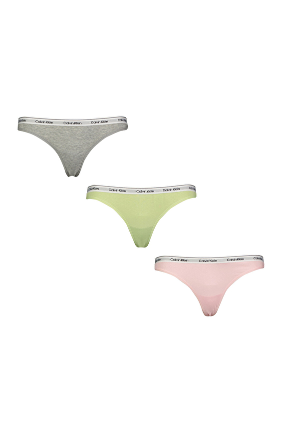 Calvin Klein Kadın 3'lü Külot 000QD5209E WAB Renkli Calvin Klein Kadın 3'lü Külot 000QD5209E WAB Renkli