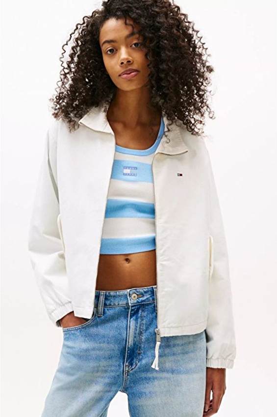 Tommy Jeans Kadın Mont DW0DW20526 Beyaz Tommy Jeans Kadın Mont DW0DW20526 Beyaz