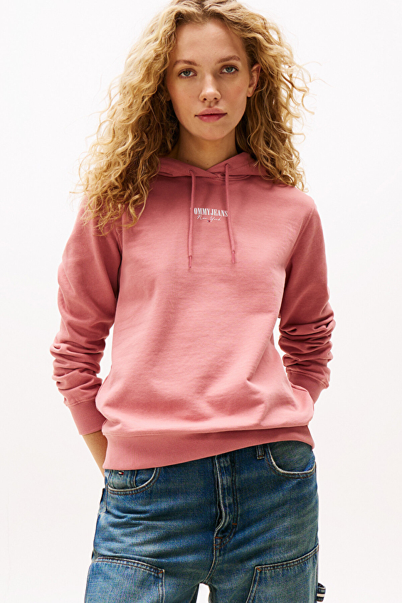 Tommy Jeans Kadın Sweatshirt DW0DW20943 Pembe Tommy Jeans Kadın Sweatshirt DW0DW20943 Pembe