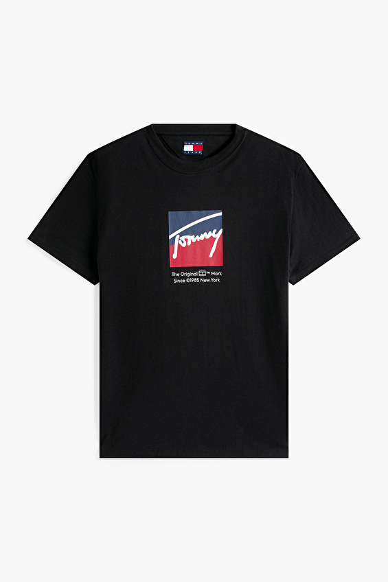 Tommy Jeans Erkek Tişört DM0DM21940 Siyah