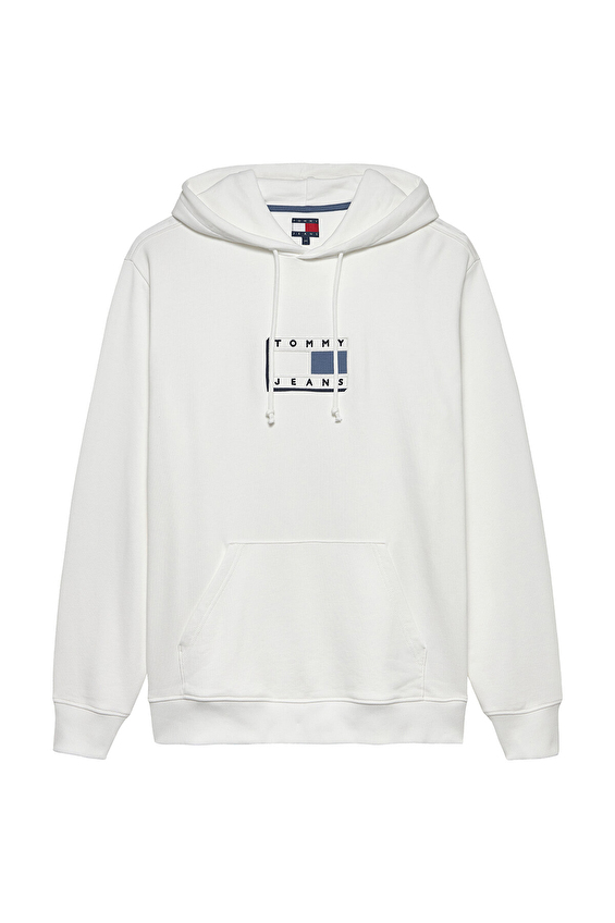 Tommy Jeans Erkek Sweatshirt DM0DM21623 Beyaz Tommy Jeans Erkek Sweatshirt DM0DM21623 Beyaz