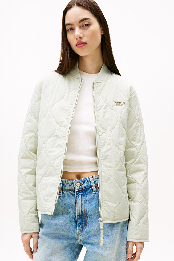 Tommy Jeans Kadın Ceket DW0DW20962 Yeşil Tommy Jeans Kadın Ceket DW0DW20962 Yeşil