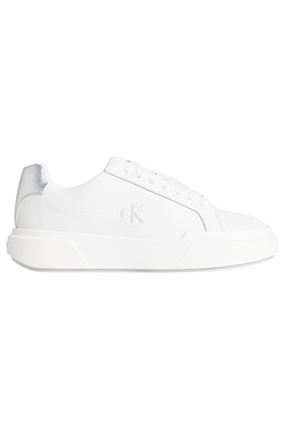 Calvin Klein Kadın Chunky Cupsole Lace Up Lth Met Ayakkabı YW0YW019480LC Beyaz Calvin Klein Kadın Chunky Cupsole Lace Up Lth Met Ayakkabı YW0YW019480LC Beyaz