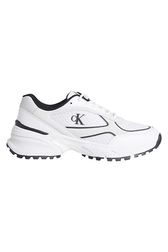 Calvin Klein Jeans Kadın Hike Runner Mesh Mix Met Mg Ayakkabı YW0YW0200901W Beyaz Calvin Klein Jeans Kadın Hike Runner Mesh Mix Met Mg Ayakkabı YW0YW0200901W Beyaz