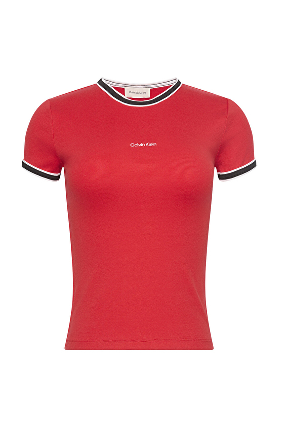 Calvin Klein Jeans Kadın Tişört LV047D201G Kırmızı Calvin Klein Jeans Kadın Tişört LV047D201G Kırmızı