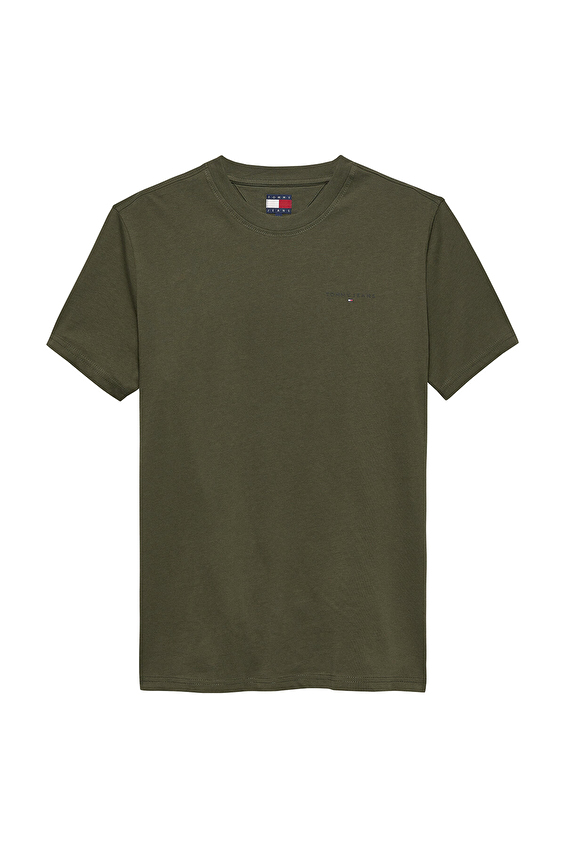 Tommy Jeans Erkek Tişört DM0DM21780 Yeşil Tommy Jeans Erkek Tişört DM0DM21780 Yeşil