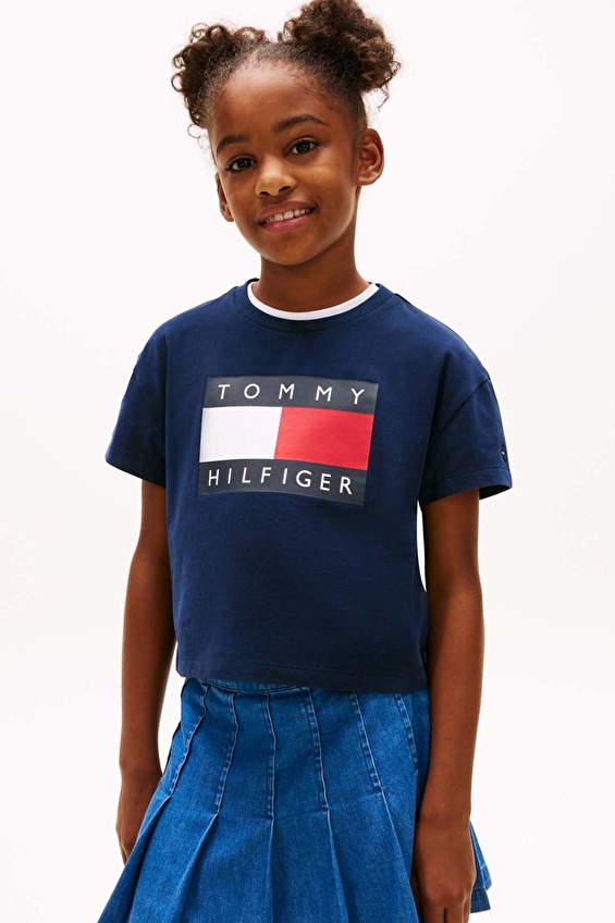Tommy Hilfiger Kız Çocuk Tişört KG0KG09289 Lacivert Tommy Hilfiger Kız Çocuk Tişört KG0KG09289 Lacivert