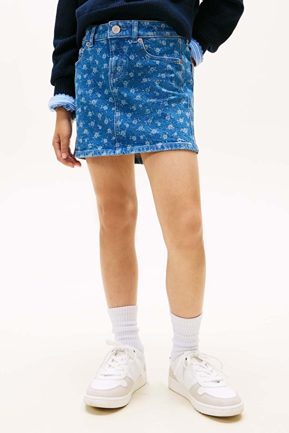 Tommy Hilfiger Kız Çocuk Etek KG0KG08952 Mavi Tommy Hilfiger Kız Çocuk Etek KG0KG08952 Mavi