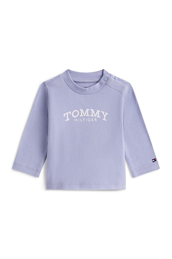Tommy Hilfiger Bebek Tişört KN0KN02147 Lila Tommy Hilfiger Bebek Tişört KN0KN02147 Lila
