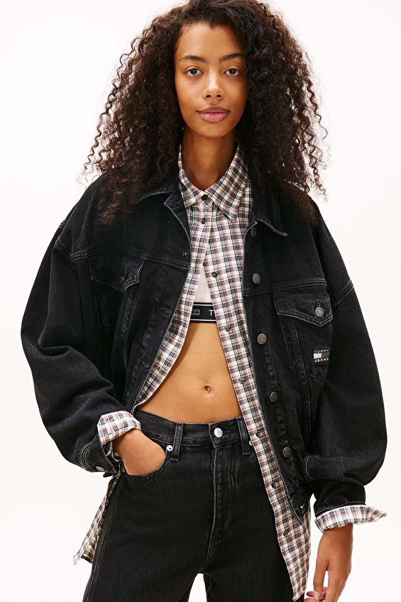Tommy Jeans Kadın Ceket DW0DW22602 Siyah Tommy Jeans Kadın Ceket DW0DW22602 Siyah