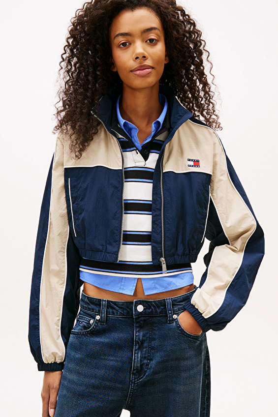 Tommy Jeans Kadın Ceket DW0DW22055 Mavi Tommy Jeans Kadın Ceket DW0DW22055 Mavi