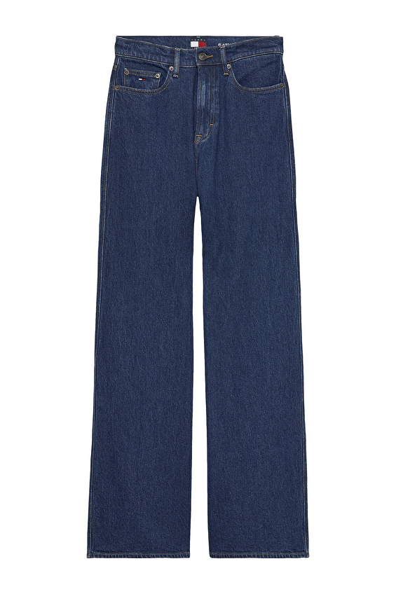 Tommy Jeans Kadın Kot Pantolon DW0DW22438 Mavi Tommy Jeans Kadın Kot Pantolon DW0DW22438 Mavi