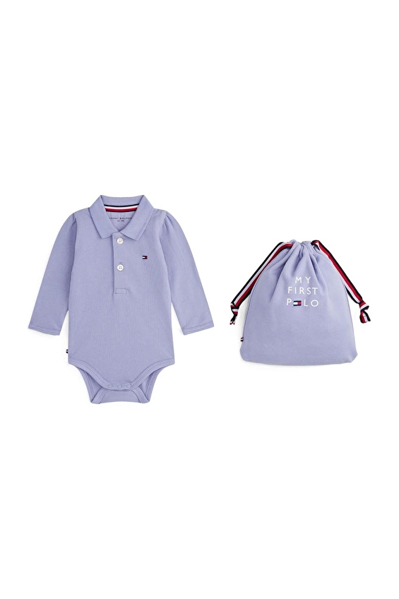 Tommy Hilfiger Bebek Set KN0KN02075 Lila Tommy Hilfiger Bebek Set KN0KN02075 Lila