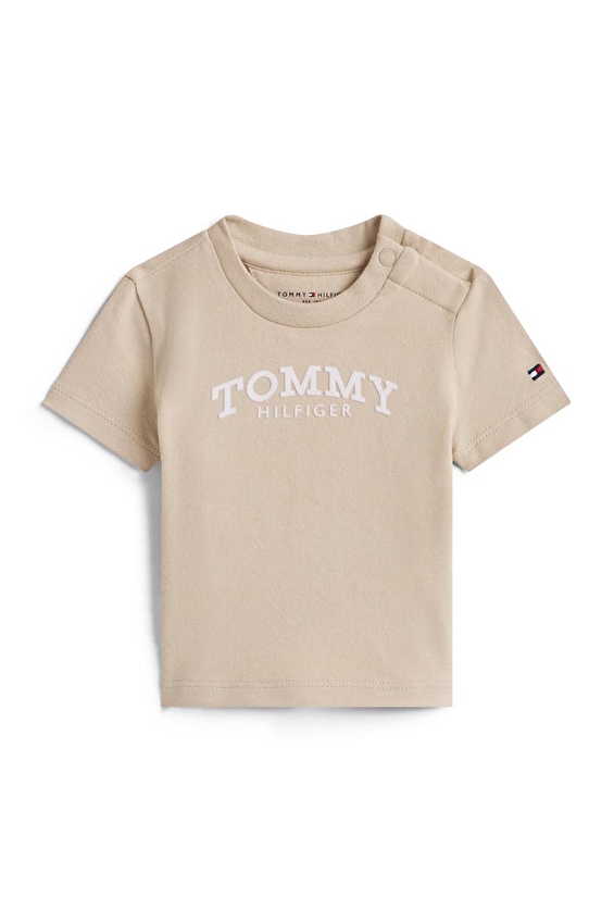 Tommy Hilfiger Bebek Tişört KN0KN02146 Bej Tommy Hilfiger Bebek Tişört KN0KN02146 Bej