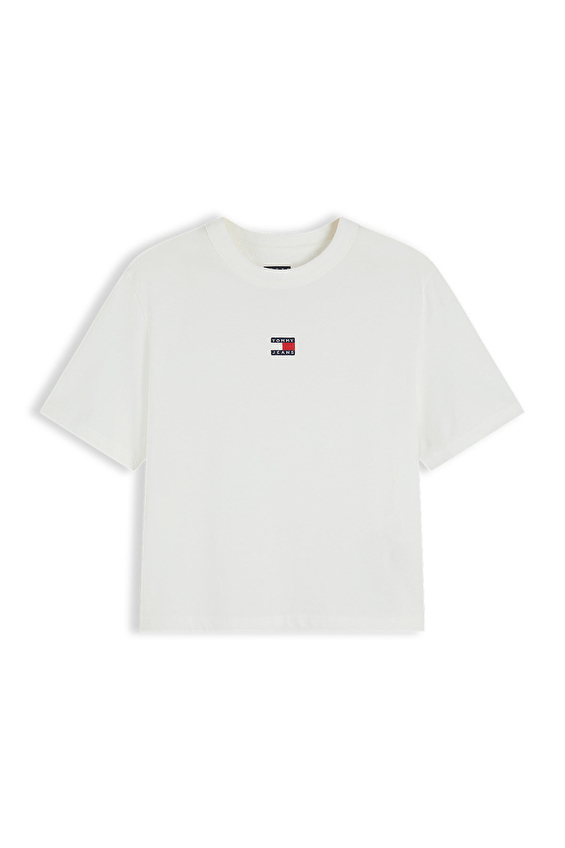 Tommy Jeans Kadın Tişört DW0DW22202 Beyaz Tommy Jeans Kadın Tişört DW0DW22202 Beyaz