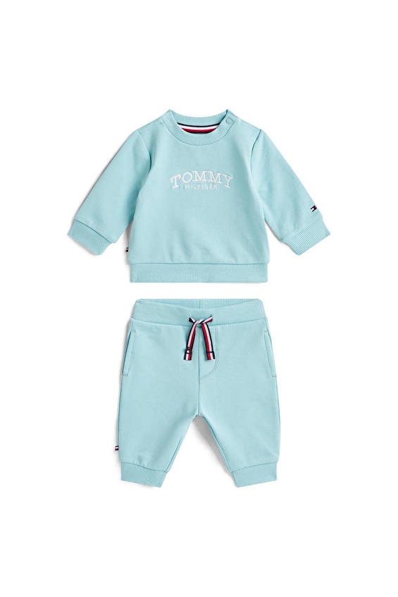 Tommy Hilfiger Bebek Set KN0KN02162 Mavi Tommy Hilfiger Bebek Set KN0KN02162 Mavi