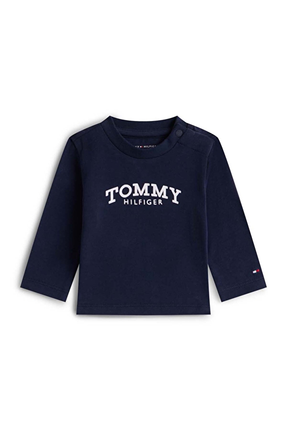 Tommy Hilfiger Bebek Tişört KN0KN02147 Mavi Tommy Hilfiger Bebek Tişört KN0KN02147 Mavi