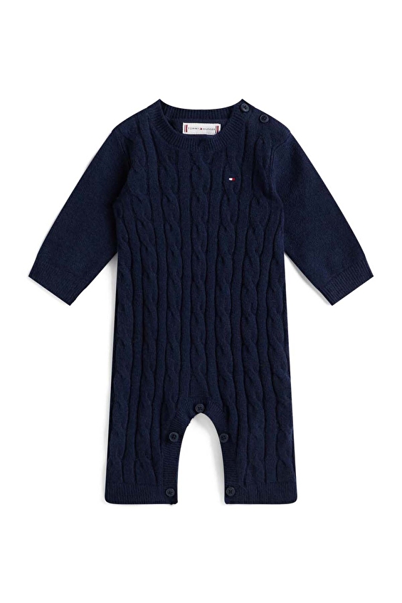 Tommy Hilfiger Bebek Teküst KN0KN02225 Mavi Tommy Hilfiger Bebek Teküst KN0KN02225 Mavi